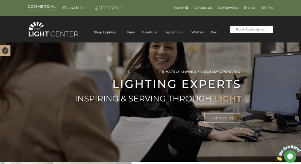 Light store website